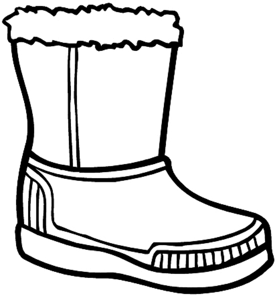 Winter boot vinyl sticker. Customize on line. Shoes 083-0141